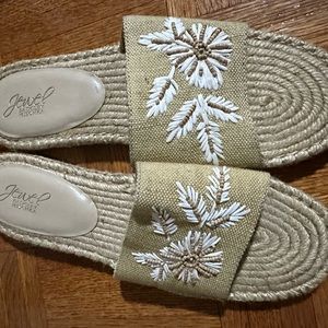 Jewel Badgley Mischka Summer Slippers